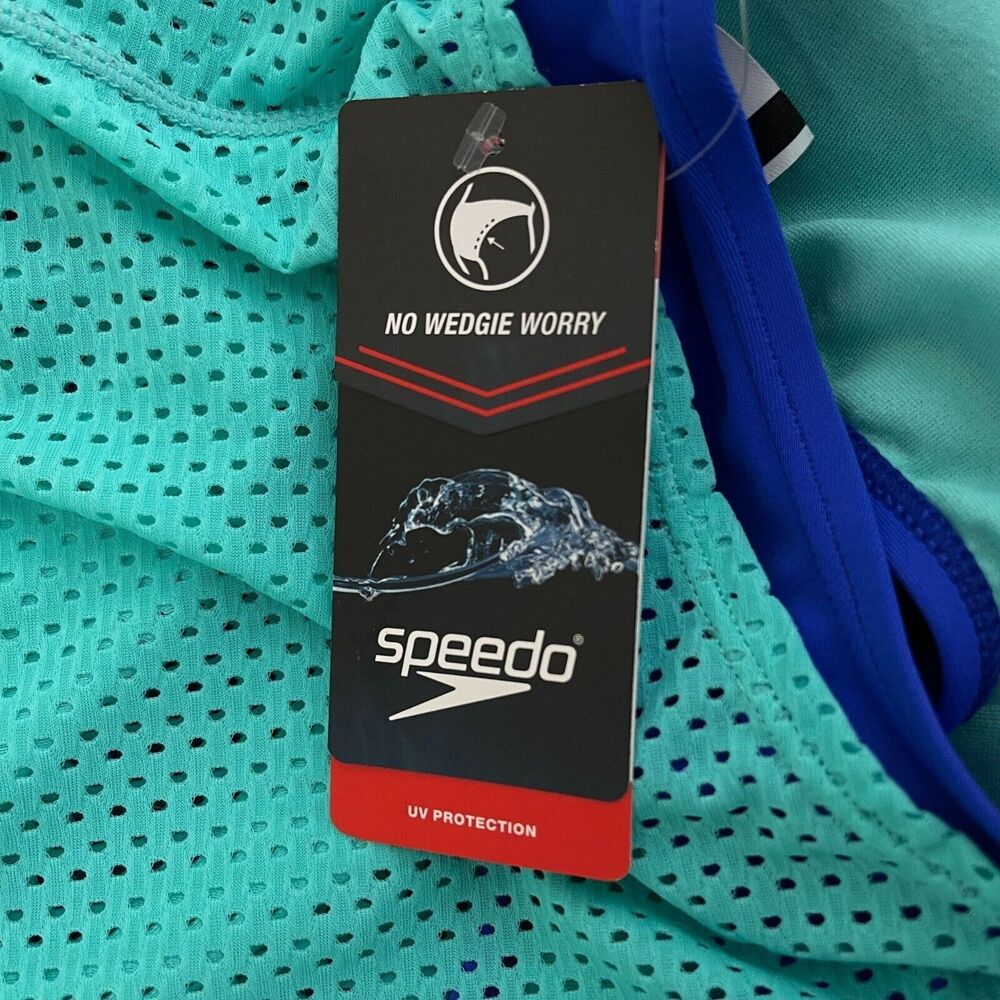 New Speedo Mesh Tankini Swim Top Youth Children's Girl's Size 8 - Picture 5 of 7